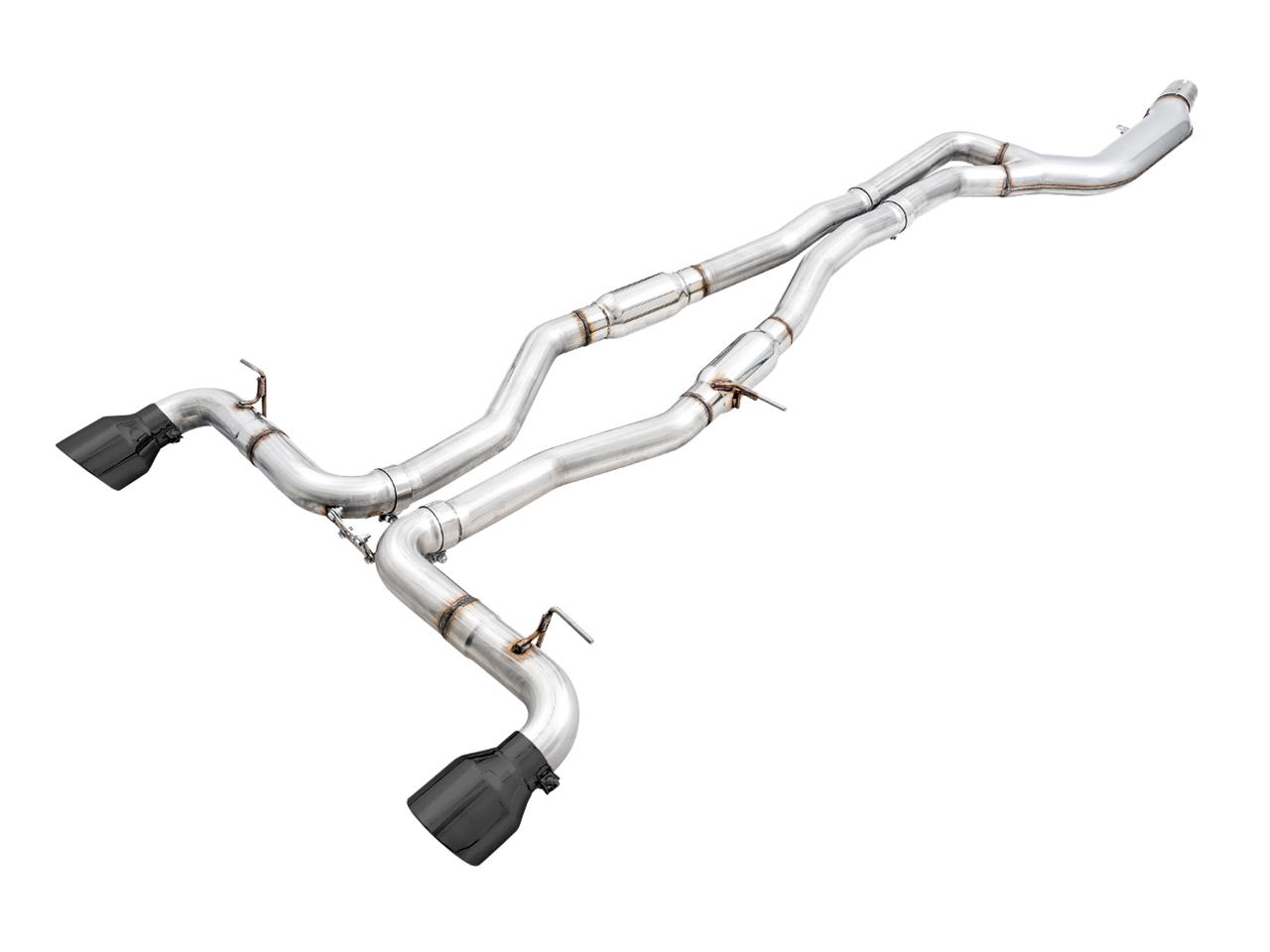 AWE 2020 Toyota Supra A90 Track Edition Exhaust - 5in Diamond Black Tips-Exhaust-Silicon Valley Bimmer