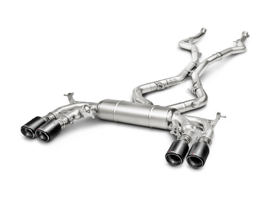 Akrapovic 15-17 BMW X5M (F85) Evolution Line Cat Back (Titanium) w/ Carbon Tips-Exhaust-Silicon Valley Bimmer