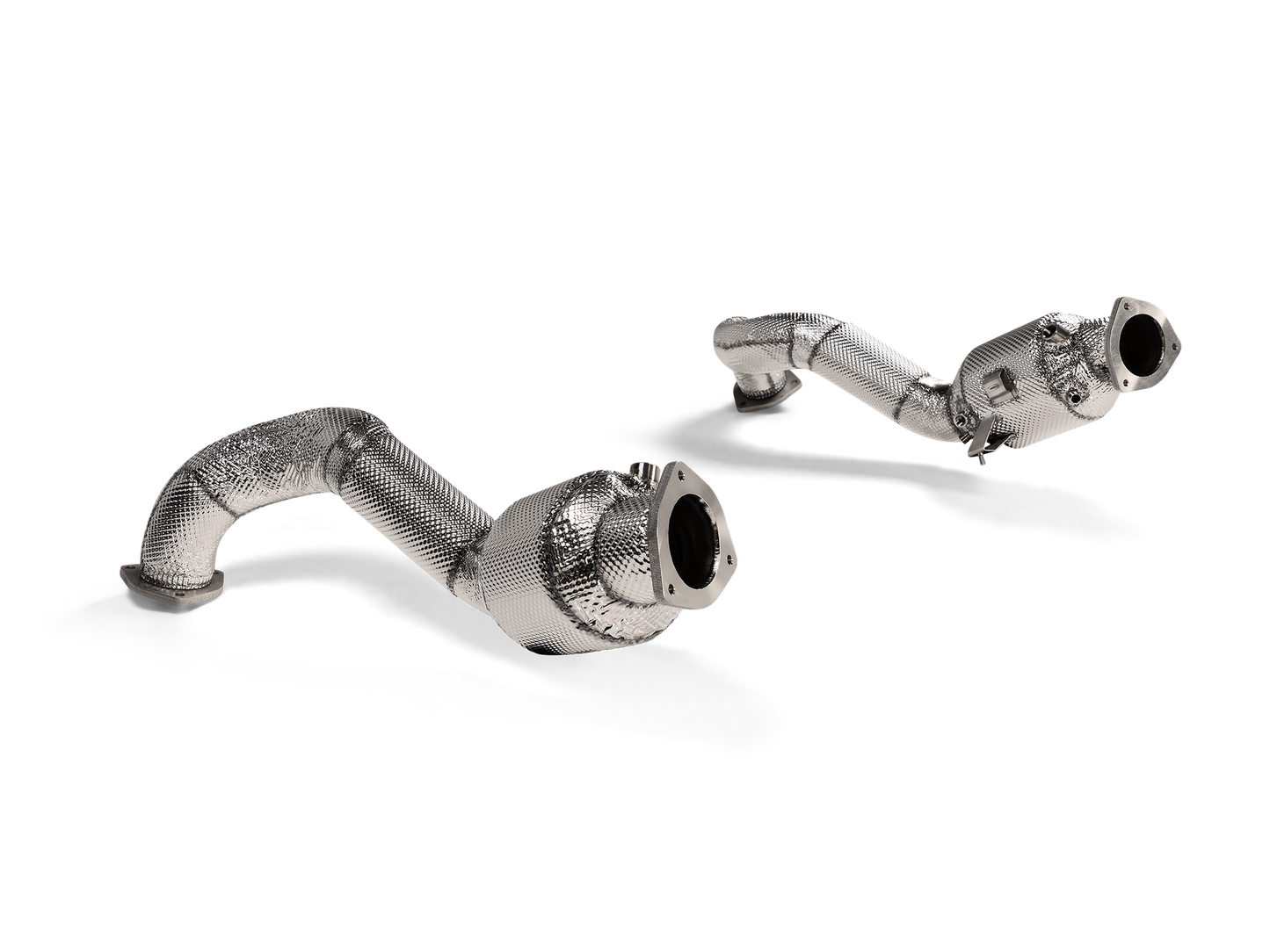Akrapovic 718 Cayman GT4 RS (982) Link Pipe Set (Titanium)-Exhaust-Silicon Valley Bimmer