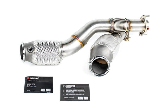 Akrapovic G8X M2 / M3 / M4 Stainless Downpipe Set - Catted-Exhaust-Silicon Valley Bimmer
