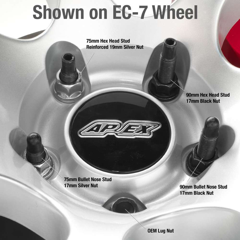 Apex E-Chassis BMW Wheel Stud Kits-Wheels-Silicon Valley Bimmer