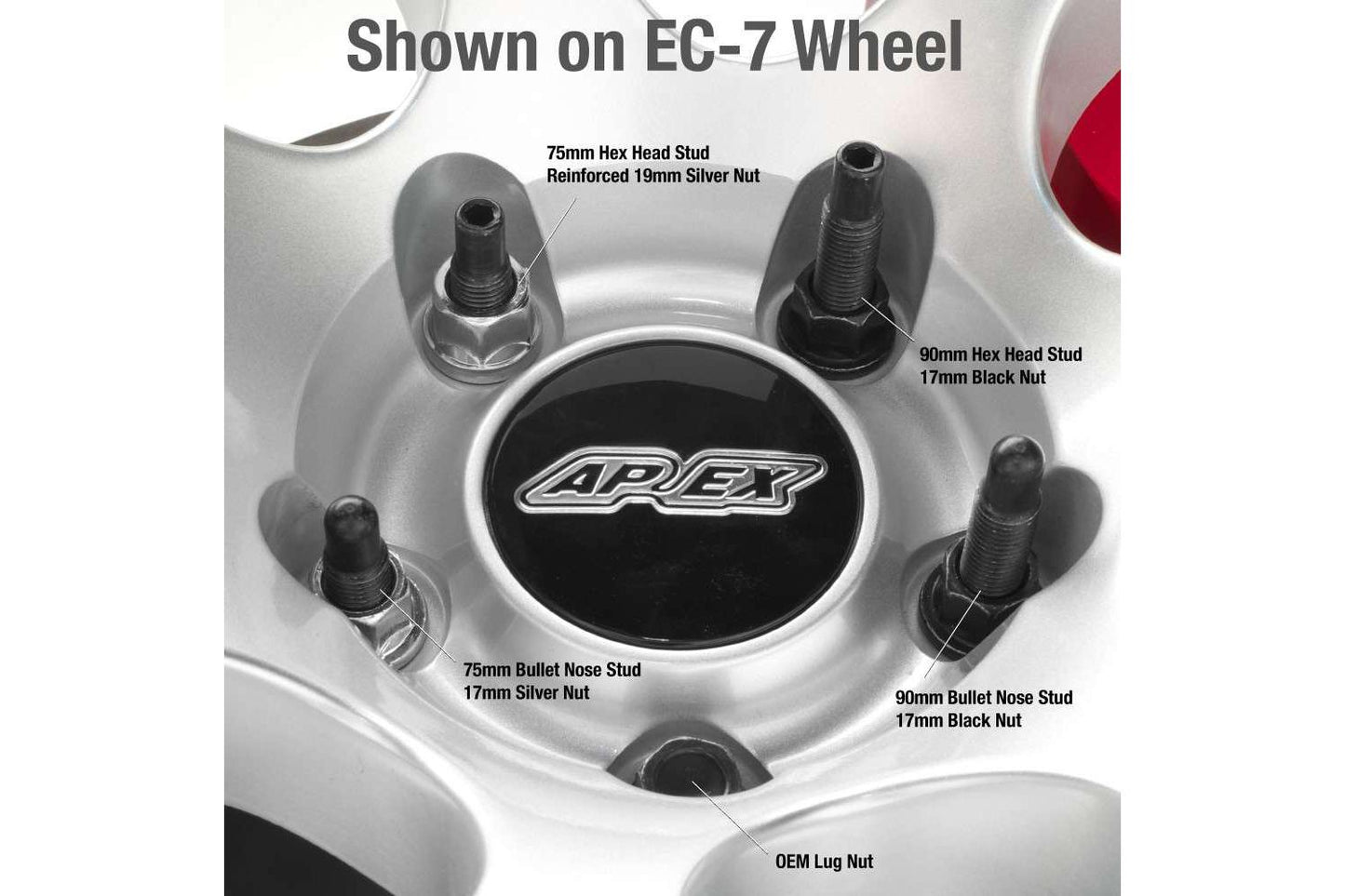 Apex E-Chassis BMW Wheel Stud Kits M12x1.5-Wheels-Silicon Valley Bimmer