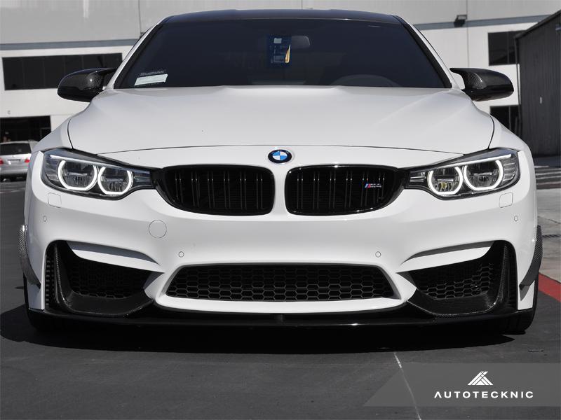 AutoTecknic F8X M3 / M4 - Carbon Fiber Front Bumper Canards-Exterior-Silicon Valley Bimmer