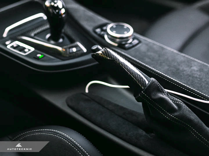 Autotecknic Carbon Alcantara E-brake Handle - BMW F-Chassis-Interior-Silicon Valley Bimmer