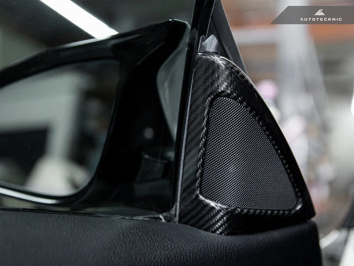 Autotecknic Carbon Fiber Speaker Tweeter Cover - F32/ F33/ F36 4-Series-Interior-Silicon Valley Bimmer