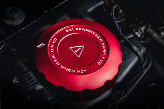 BMW 2021+ S58 Engine BLACKLINE Performance Edition RED Cap Set (Oil Cap / Coolant Caps)-Exterior-Silicon Valley Bimmer