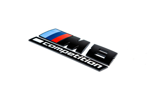 BMW F92 M8 Competition Trunk Emblem - Gloss Black-Exterior-Silicon Valley Bimmer