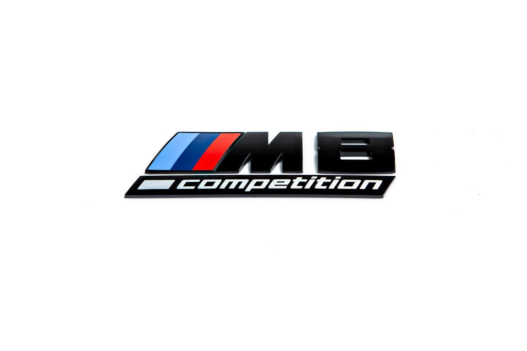 BMW F92 M8 Competition Trunk Emblem - Gloss Black-Exterior-Silicon Valley Bimmer