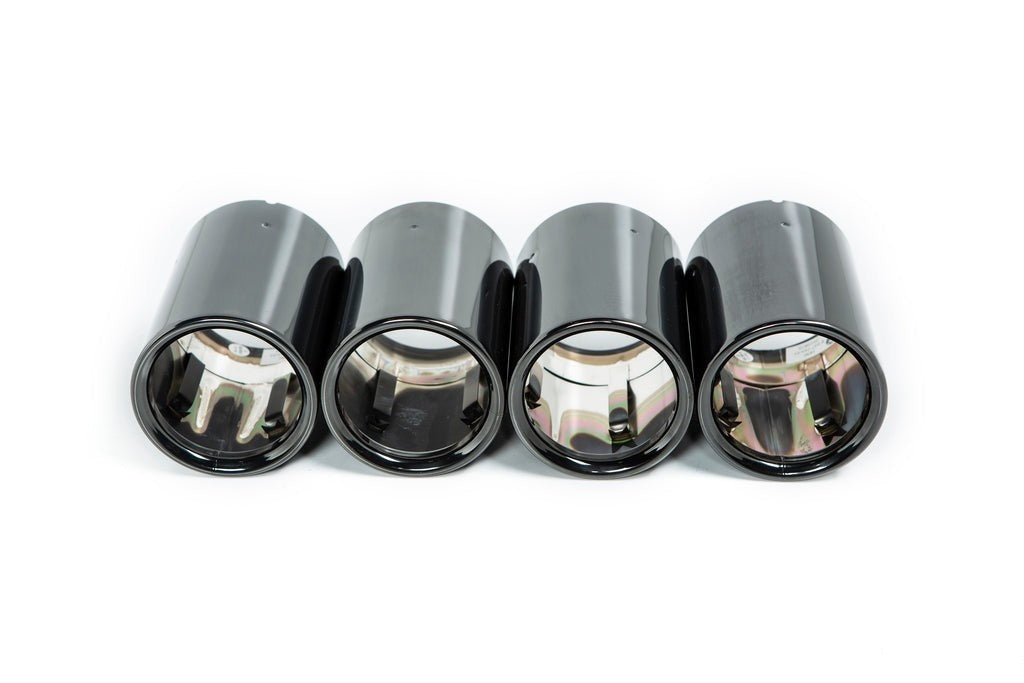 BMW M Performance F87 M2 Black Chrome Exhaust Tip Set - Straight Cut-Exhaust-Silicon Valley Bimmer