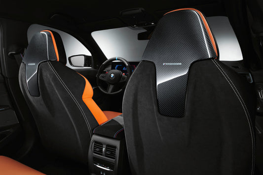 BMW M Performance Sedan Carbon and Alcantara Seat Back Set-Interior-Silicon Valley Bimmer