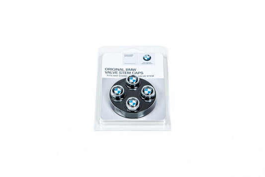 BMW Roundel Valve Stem Cap Set - Chrome-Wheels-Silicon Valley Bimmer