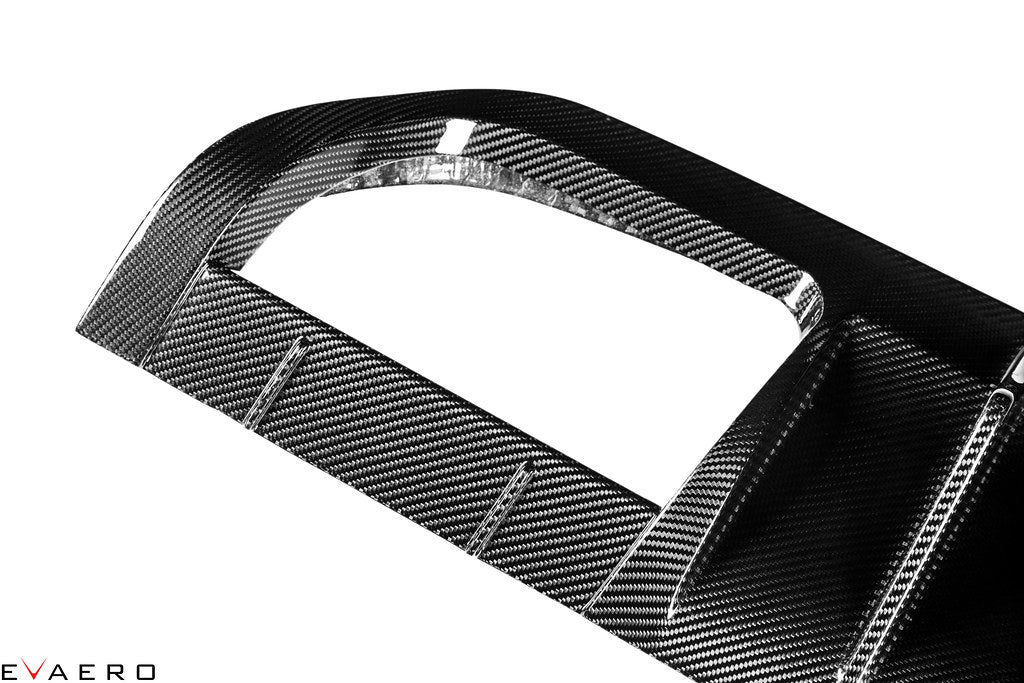 Evaero BMW F8X M3 / M4 Rear Carbon Diffuser with Winglets-Exterior-Silicon Valley Bimmer