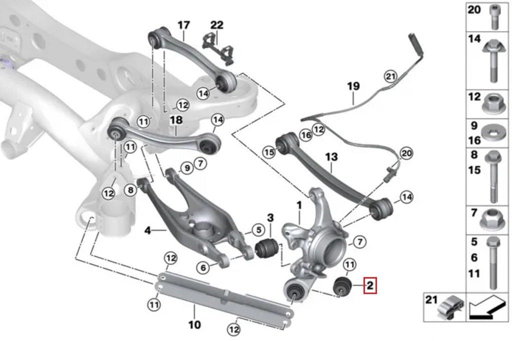 Fall-Line Motorsports E9X M3 / E82 1M Lower Tension Arm Bearing - Outer-Suspension-Silicon Valley Bimmer