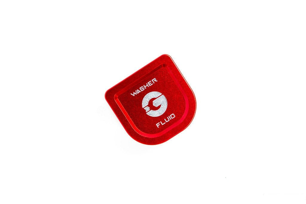 Goldenwrench Blackline Performance A90 Supra Edition RED Billet Washer Fluid Cap-Exterior-Silicon Valley Bimmer