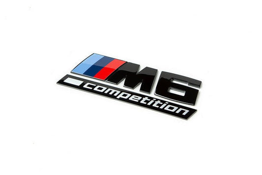 IND F1X M6 Competition Trunk Emblem - Gloss Black-Exterior-Silicon Valley Bimmer
