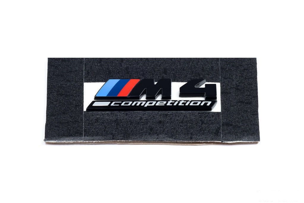 IND G8X M3 / M4 Competition Gloss Black Front Grille Emblem-Exterior-Silicon Valley Bimmer