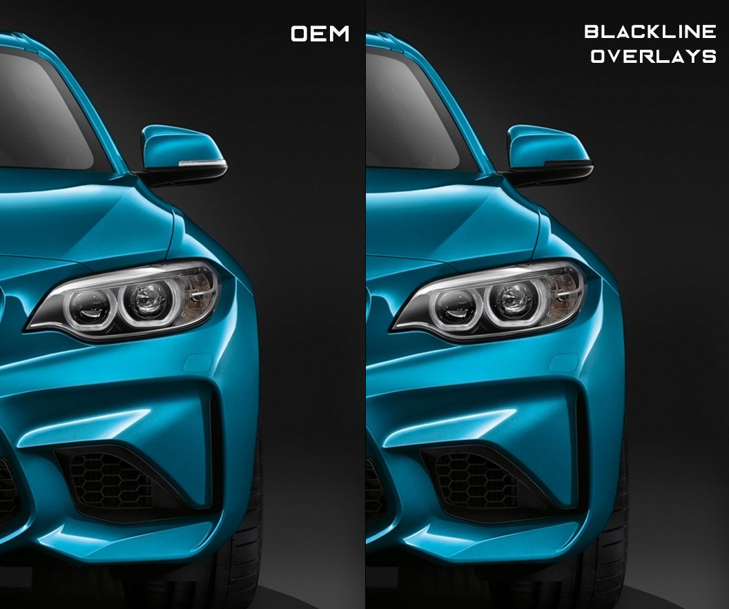BMW 2/3/4 Series (F Chassis) Blackline Mirror Indicator Overlay