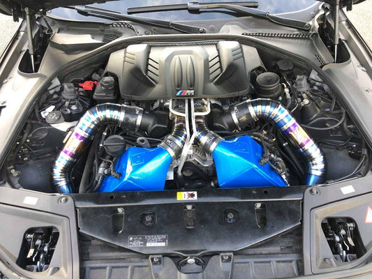 RK Titanium BMW F10 M5/ F12 & F13 M6 Front Mount Intakes-Performance-Silicon Valley Bimmer