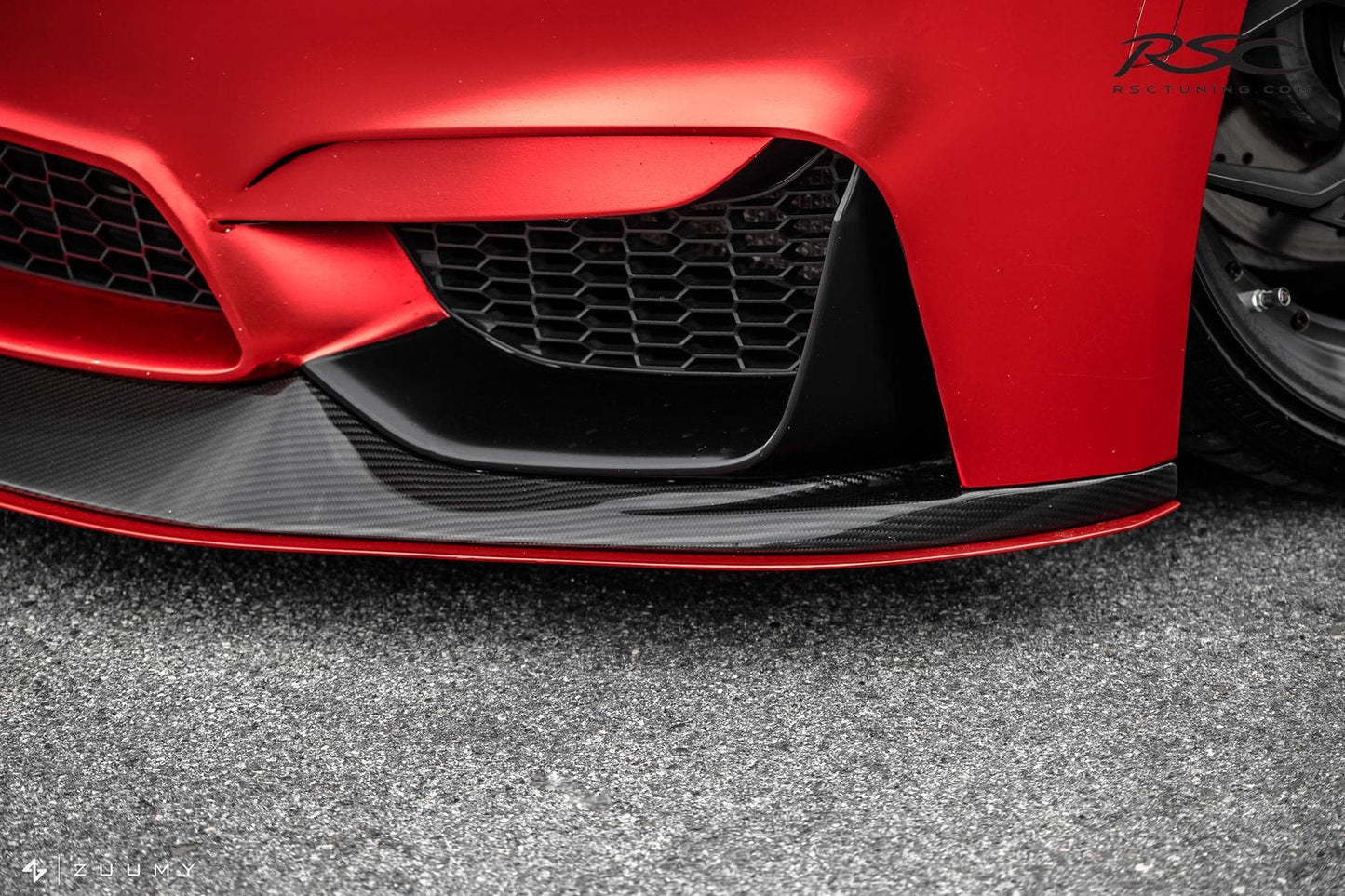 RSC Adjustable Front Splitter for BMW M3 M4 F80 F82-Exterior-Silicon Valley Bimmer