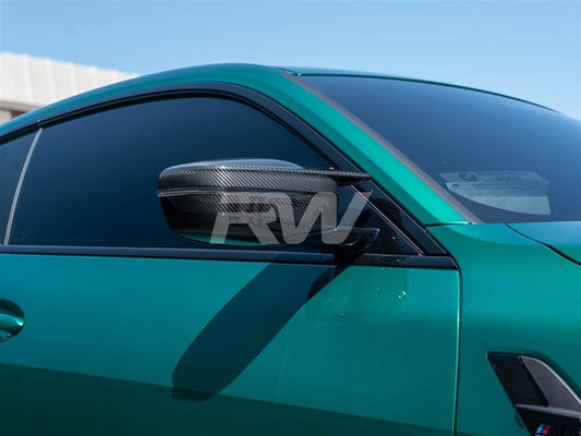 RW Carbon BMW 2023+ G20 G14 G15 G16 G26 Carbon Fiber Mirror Caps-Exterior-Silicon Valley Bimmer