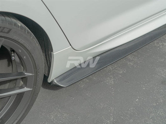 RW Carbon BMW F06 DTM Style Carbon Fiber Side Skirt Extensions-Exterior-Silicon Valley Bimmer
