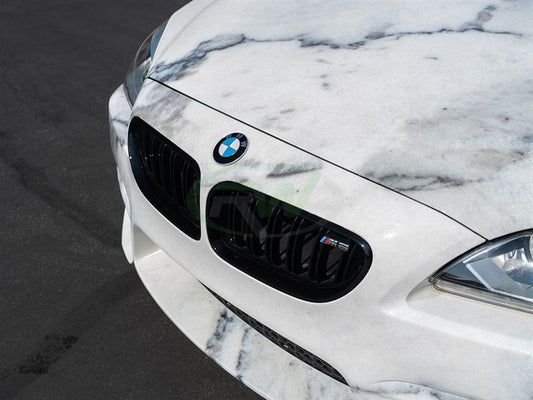 RW Carbon BMW F06 F12 F13 Gloss Black Grilles-Exterior-Silicon Valley Bimmer