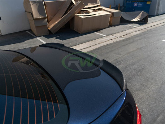 RW Carbon BMW F10 CS Style Carbon Fiber Trunk Spoiler-Exterior-Silicon Valley Bimmer
