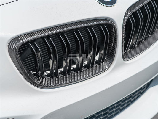 RW Carbon BMW F22 F23 F87 Carbon Fiber Grille Surrounds-Exterior-Silicon Valley Bimmer