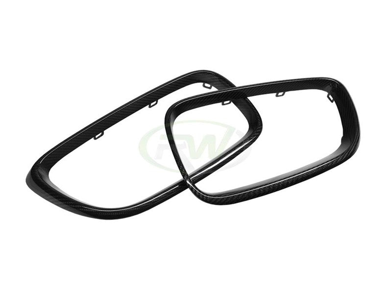 RW Carbon BMW F22 F23 F87 Carbon Fiber Grille Surrounds-Exterior-Silicon Valley Bimmer