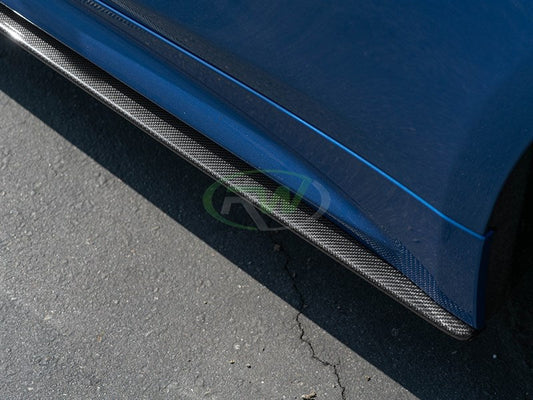 RW Carbon BMW F32 F33 F36 Carbon Fiber Side Skirt Extensions-Exterior-Silicon Valley Bimmer