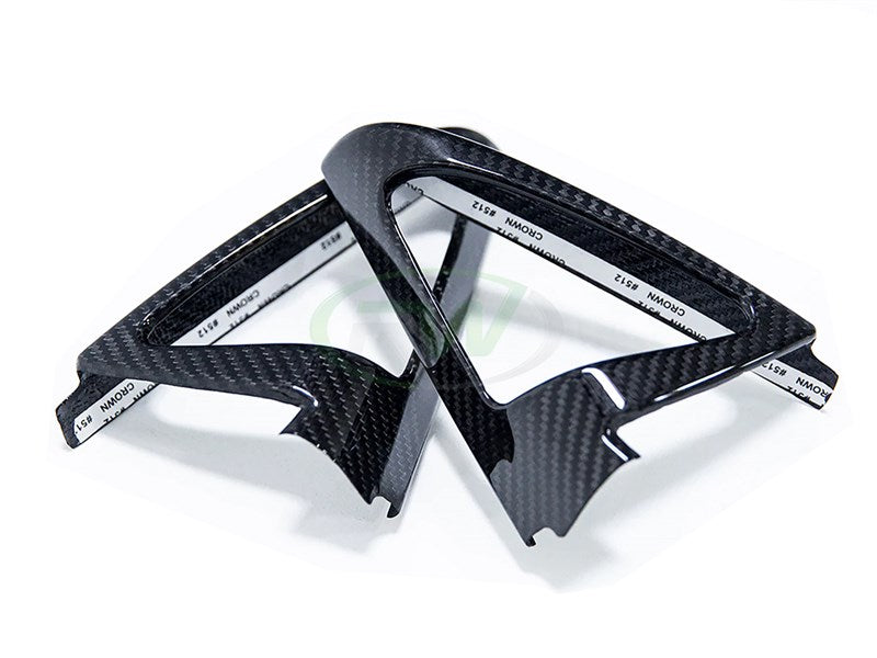 RW Carbon BMW F82 M4 F32 4-Series Carbon Fiber Speaker Trims-Interior-Silicon Valley Bimmer