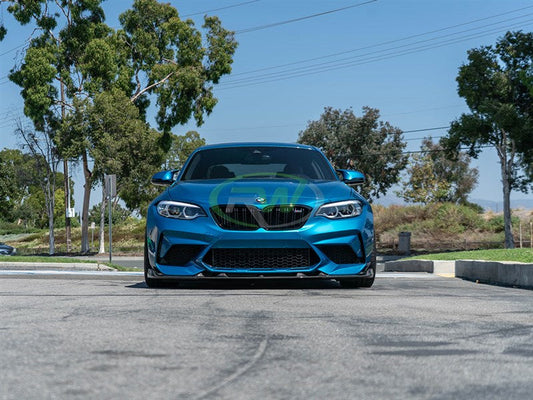 RW Carbon BMW F87 M2 Competition 3D Style CF Front Lip-Exterior-Silicon Valley Bimmer