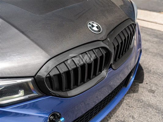 RW Carbon BMW G20 Carbon Fiber Grille Surrounds-Exterior-Silicon Valley Bimmer