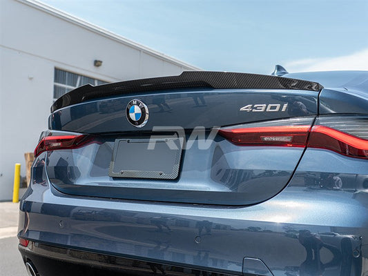RW Carbon BMW G22 G82 Coupe M4 Style CF Trunk Spoiler-Exterior-Silicon Valley Bimmer