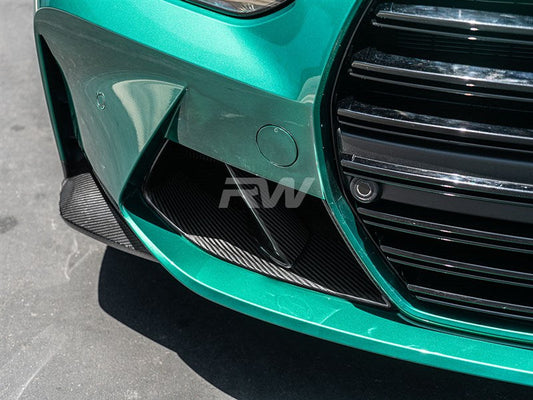 RW Carbon BMW G8X M3/M4 OEM Style Carbon Fiber Splitters-Exterior-Silicon Valley Bimmer