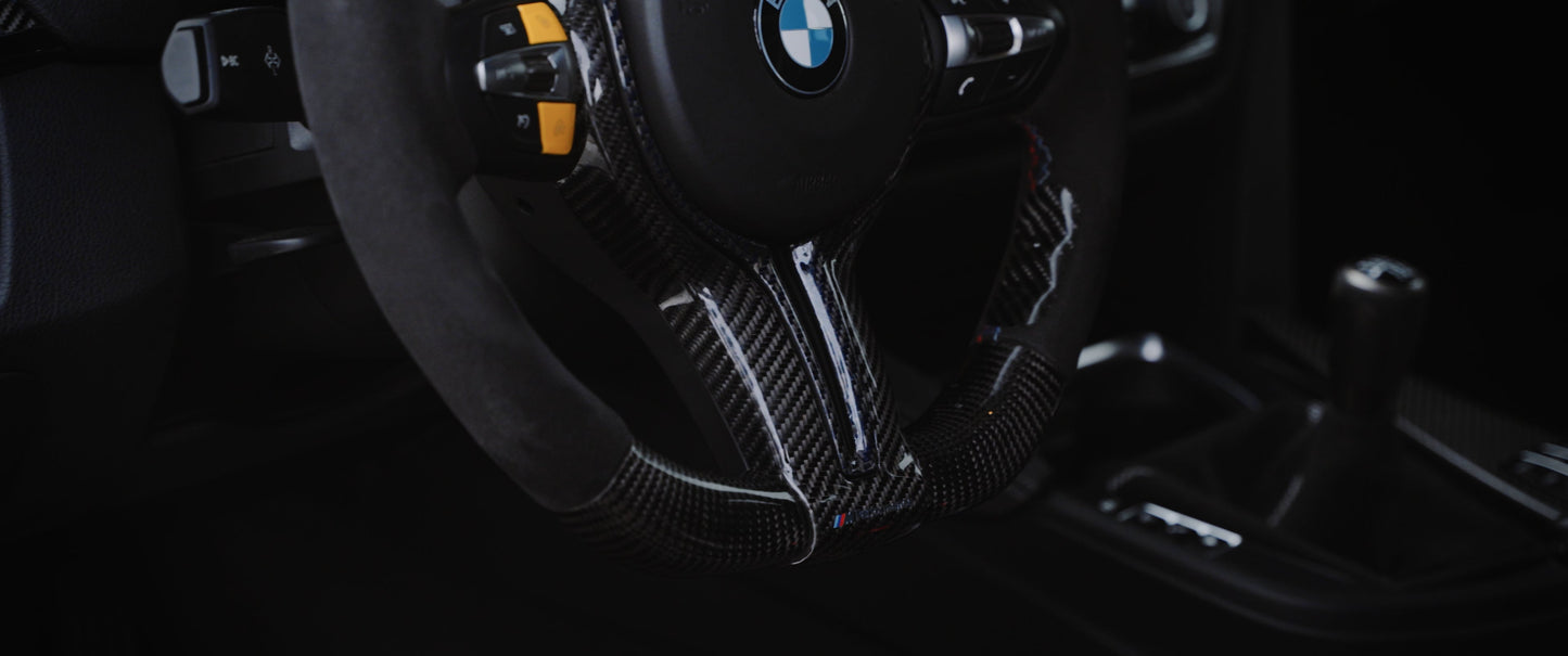 Dinmann Carbon Fiber Electronic Steering Wheel F8x M3 M4 F87 M2