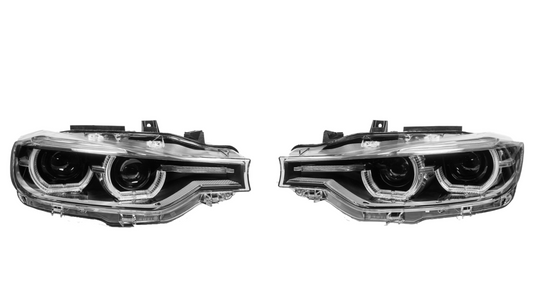 LED LCI Projector Headlights W/ Led Angel Eyes for BMW F30