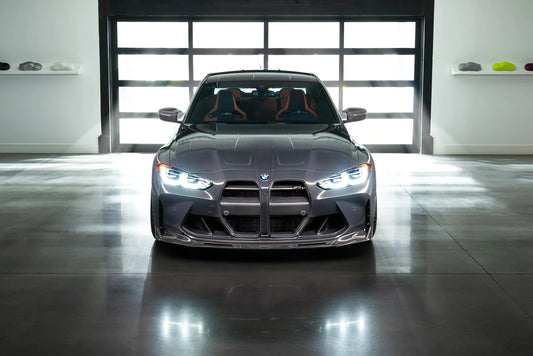 Vorsteiner G8X M3 / M4 Dry Carbon Aero Front Lip - 2x2 Gloss Finish-Exterior-Silicon Valley Bimmer