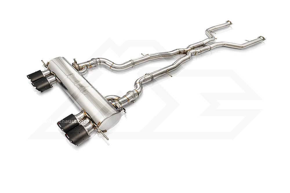 FI Exhaust Race Mid Pipe Valvetronic Muffler with Quad Tips Porsche 991