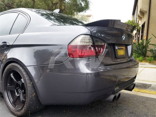 RW Carbon BMW E90 GTX Style Carbon Fiber Trunk Spoiler
