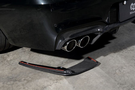3D Design F06 / F12 / F13 M6 Carbon Rear Under Splitter Set