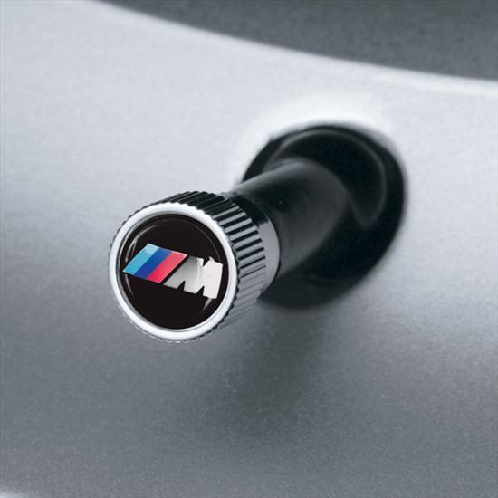 BMW M Logo Valve Stem Cap Set - Silver
