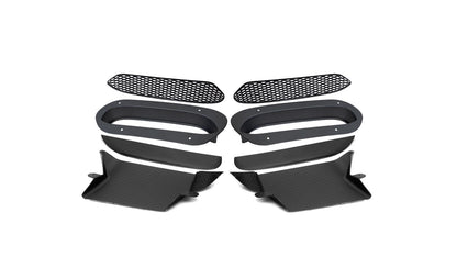 NWCarbon Haus G90 M5 SQ Style Dry Carbon Fiber Vented Hood Inlet and Trim
