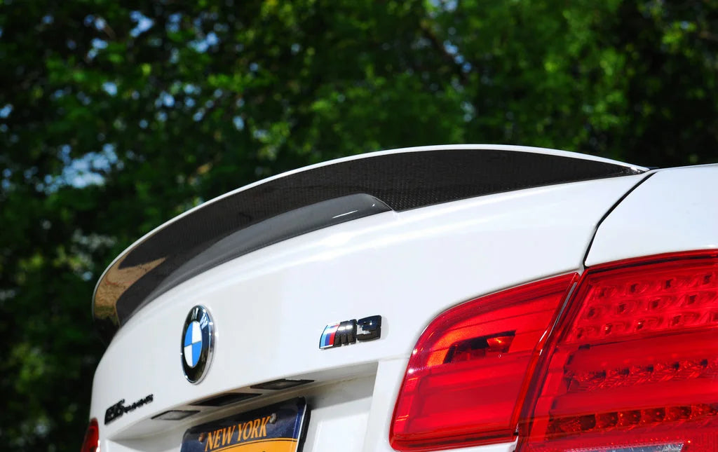 BMW M Performance E92 3-Series Carbon Trunk Spoiler + CRT Stripe