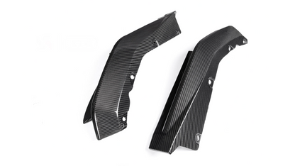 NWCarbon Haus G8X Dry Carbon Fiber Rear OEM Style Replacement Bumper Splitters