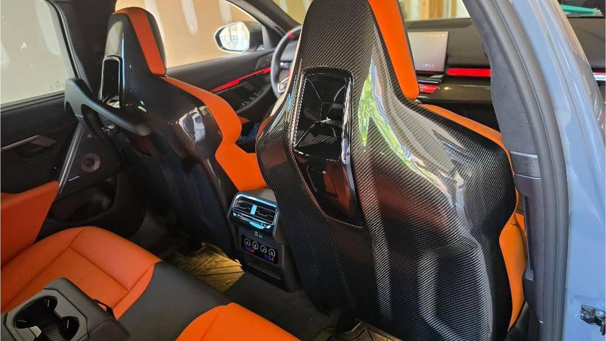 NWCarbon Haus G90 / G99 M5 OEM Style Dry Carbon Fiber Seat Back Covers