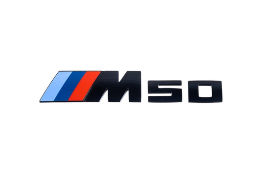 BMW G45 X3 M50 Trunk Emblem - Gloss Black