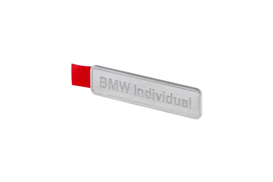 BMW Individual Metallic Adhesive Emblem