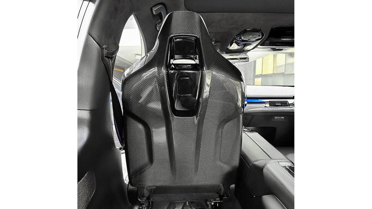 NWCarbon Haus G90 / G99 M5 OEM Style Dry Carbon Fiber Seat Back Covers