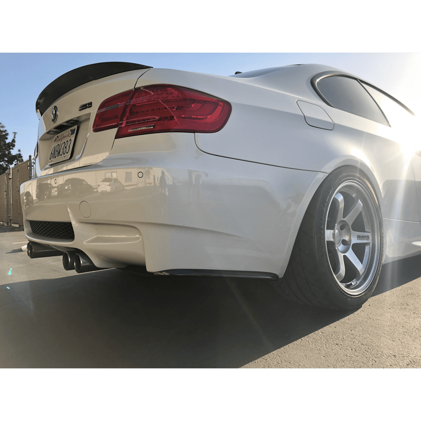 Suvneer E92 M3 Rear Bumper Carbon Fiber Side Splitters